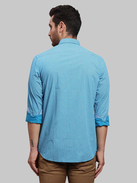 ColorPlus Blue Casual Shirt