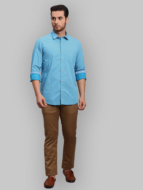 ColorPlus Blue Casual Shirt