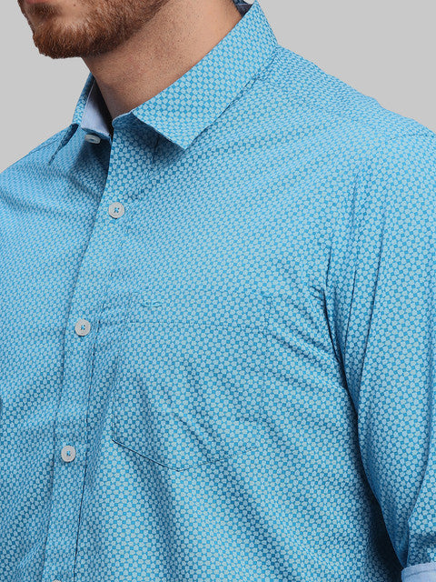 ColorPlus Blue Casual Shirt