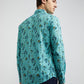 Colorplus Men Blue Printed Contemporary Fit Cotton Casual Shirt