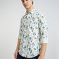 Colorplus White Printed Contemporary Fit Cotton Casual Shirt