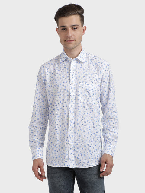 ColorPlus Blue Casual Shirt