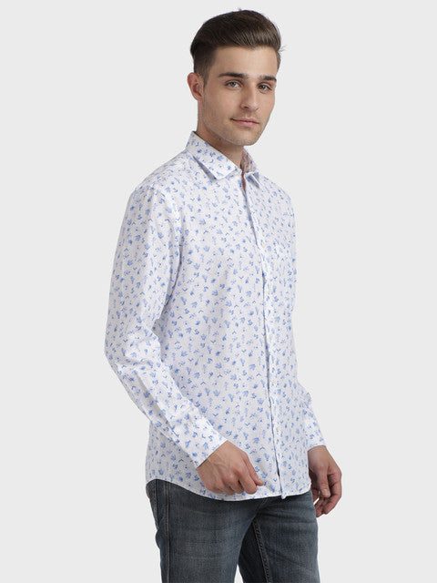 ColorPlus Blue Casual Shirt