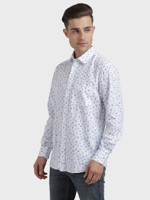 ColorPlus Blue Casual Shirt