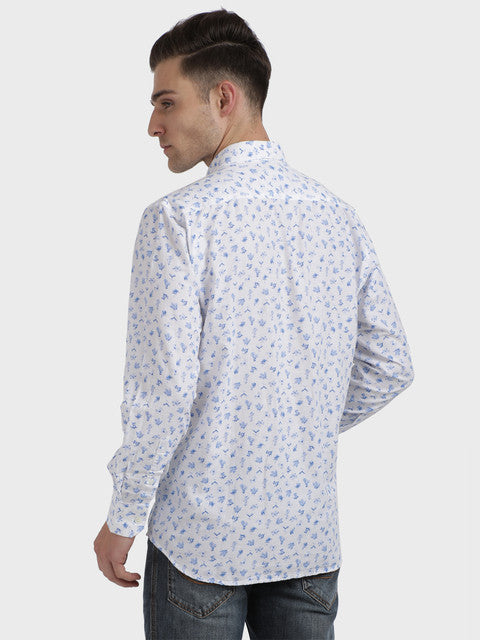 ColorPlus Blue Casual Shirt