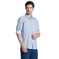 Colorplus Blue Print Tailored Fit Full Sleeve Cotton Shirt