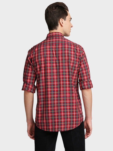 ColorPlus Red Casual Shirt