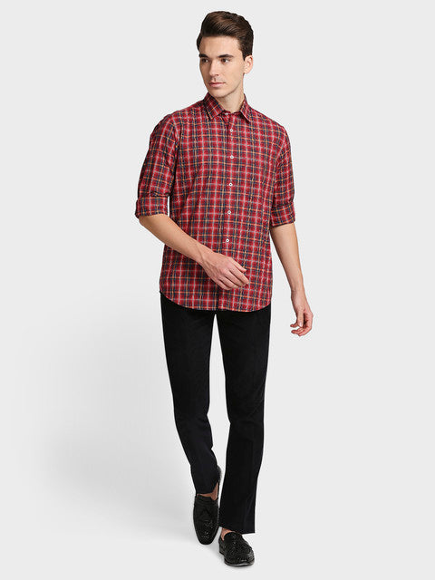 ColorPlus Red Casual Shirt