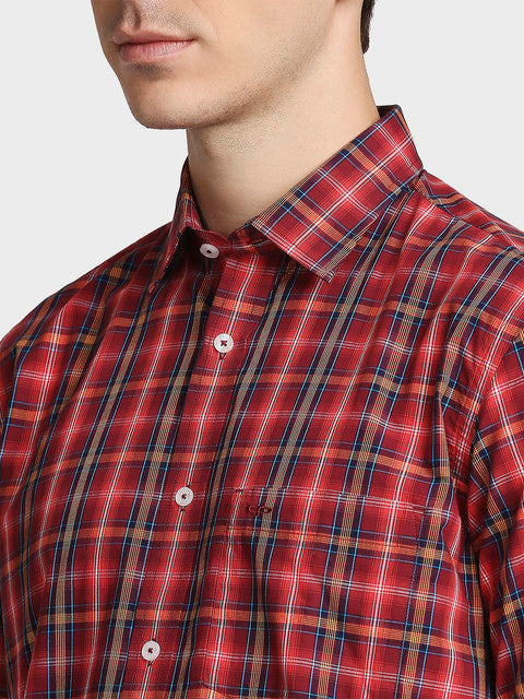 ColorPlus Red Casual Shirt