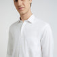 Men White Tailored Fit Solid Cotton Full Sleeves Shirts