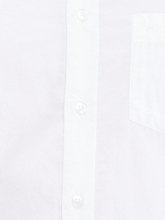 Colorplus White Warp Chambray Tailored Fit Cotton Casual Shirt