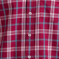 Colorplus Men Red Checkered Tailored Fit Full Sleeve Spread Collar Shirt