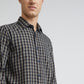 Colorplus Men Blue Checks Tailored Fit Cotton Casual Shirt