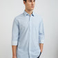 Men Tailored Fit Light Grey Shirt