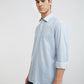 Men Tailored Fit Light Grey Shirt