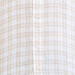 Colorplus Men Brown Checks Tailored Fit Linen Casual Shirt