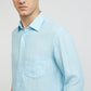 Men Tailored Fit Light Grey Shirt