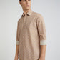 Colorplus Men Brown Printed Regular Fit Cotton Casual Shirt