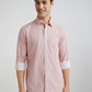 Colorplus Men Pink Printed Regular Fit Cotton Casual Shirt