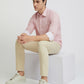 Colorplus Men Pink Printed Regular Fit Cotton Casual Shirt