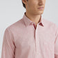 Colorplus Men Pink Printed Regular Fit Cotton Casual Shirt