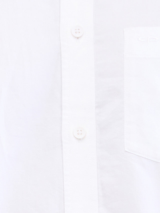 Colorplus White Warp Chambray Regular Fit Cotton Casual Shirt