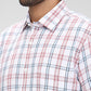 Colorplus White Checks Regular Fit Full Sleeve Cotton Shirt