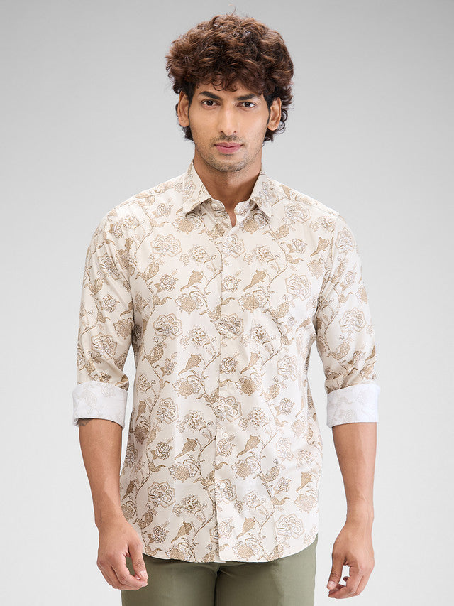 Colorplus Beige Casual Shirt 