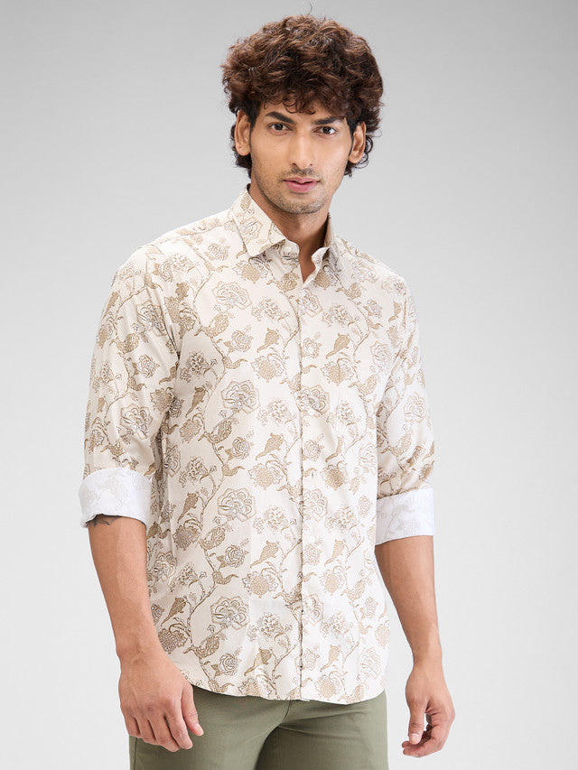 Colorplus Beige Casual Shirt 