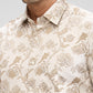 Colorplus Men Brown Printed Regular Fit Cotton Casual Shirt