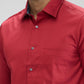 Colorplus Red Plain Regular Fit Cotton Casual Shirt