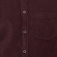 Colorplus Men Brown Plain Regular Fit Cotton Corduroy Casual Shirt