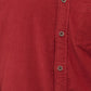 Colorplus Men Red Plain Regular Fit Cotton Corduroy Casual Shirt