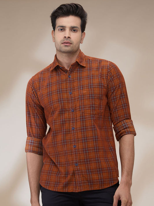 Colorplus Orange Casual Shirt