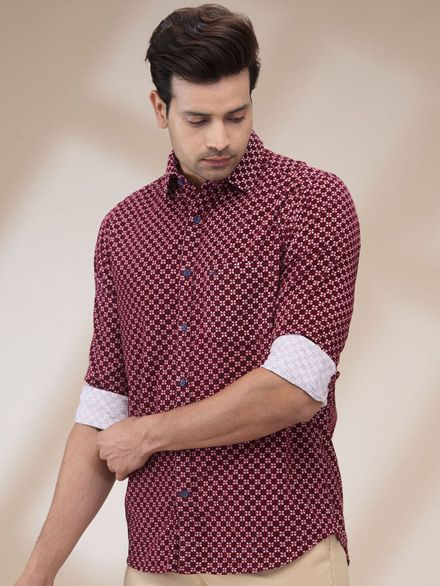 Colorplus Red Casual Shirt