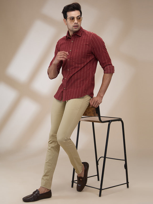Colorplus Maroon Casual Shirt