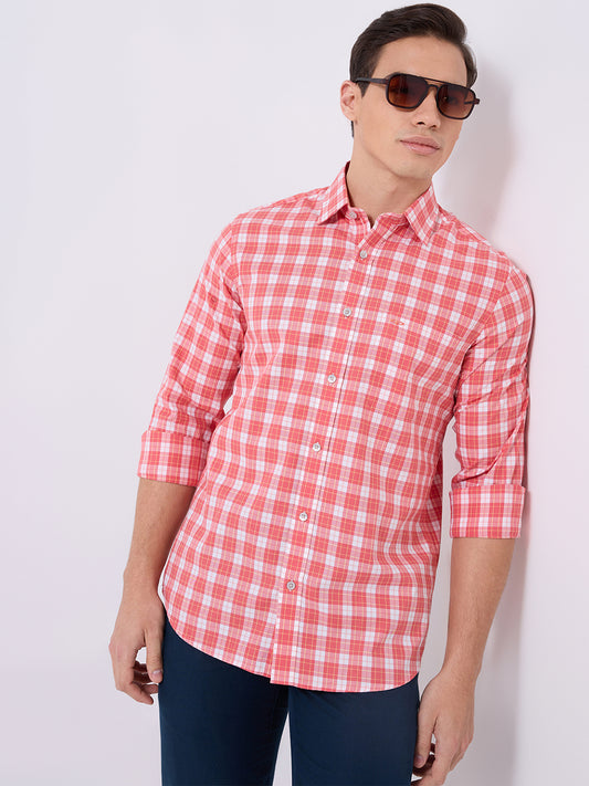ColorPlus Red Casual Shirt 
