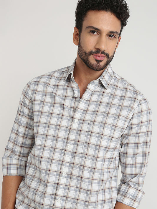 ColorPlus Grey Casual Shirt 