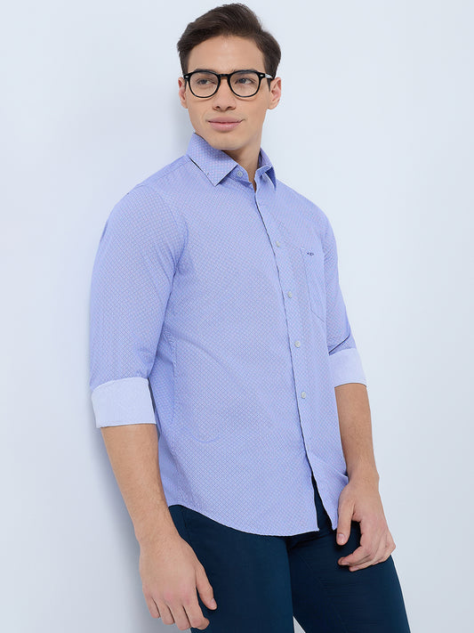 ColorPlus Blue Casual Shirt 