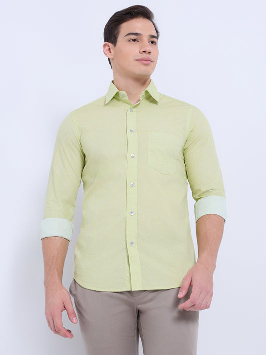 ColorPlus Green Casual Shirt 
