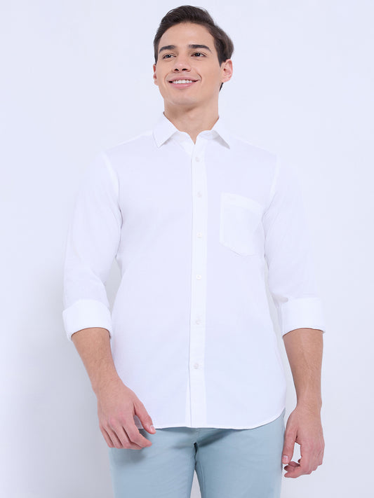 ColorPlus White Casual Shirt 