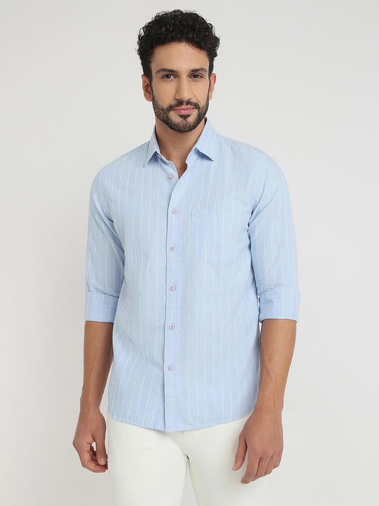 ColorPlus Purple Casual Shirt 