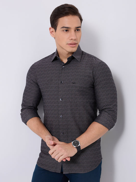 ColorPlus Grey Casual Shirt 