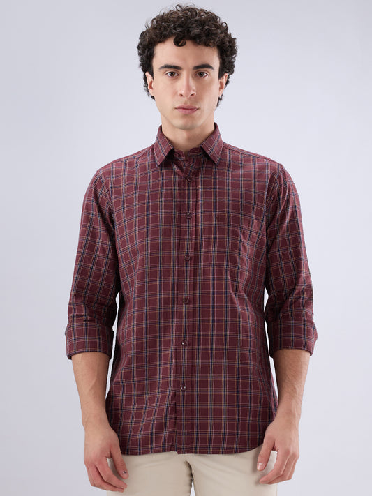 Colorplus Maroon Casual Shirt