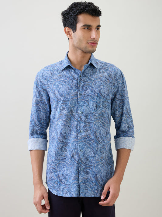 Colorplus Blue Casual Shirt 