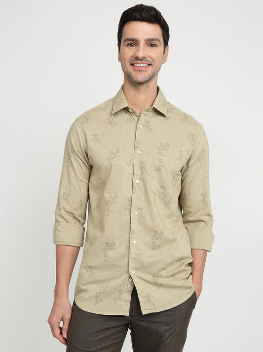 Colorplus Khaki Casual Shirt 