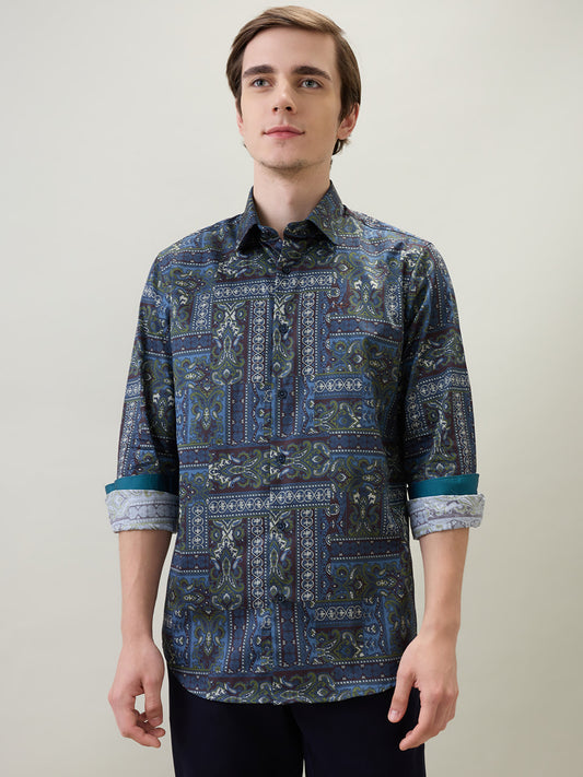 Colorplus Blue Casual Shirt 