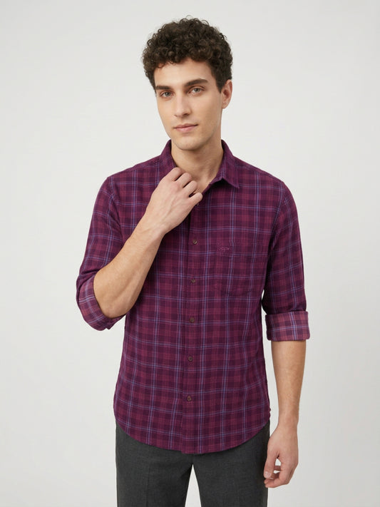 Colorplus Maroon Casual Shirt