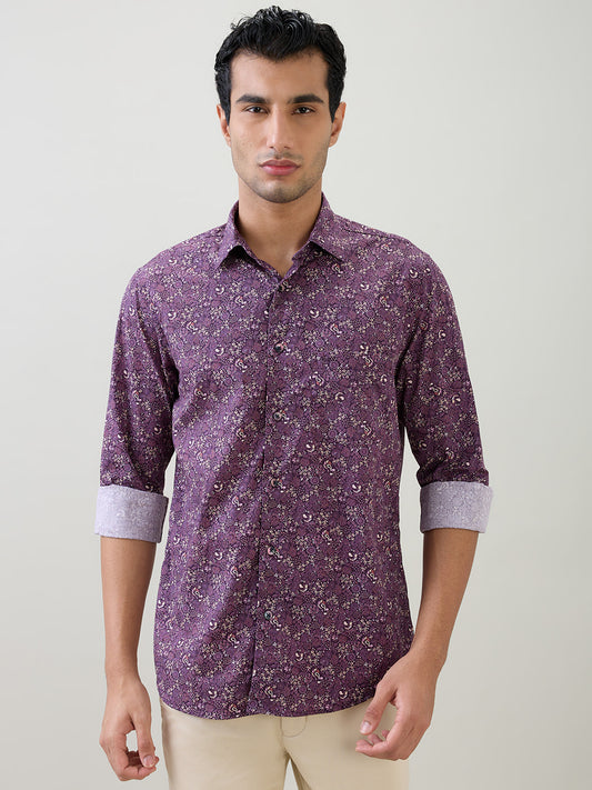 Colorplus Purple Casual Shirt 