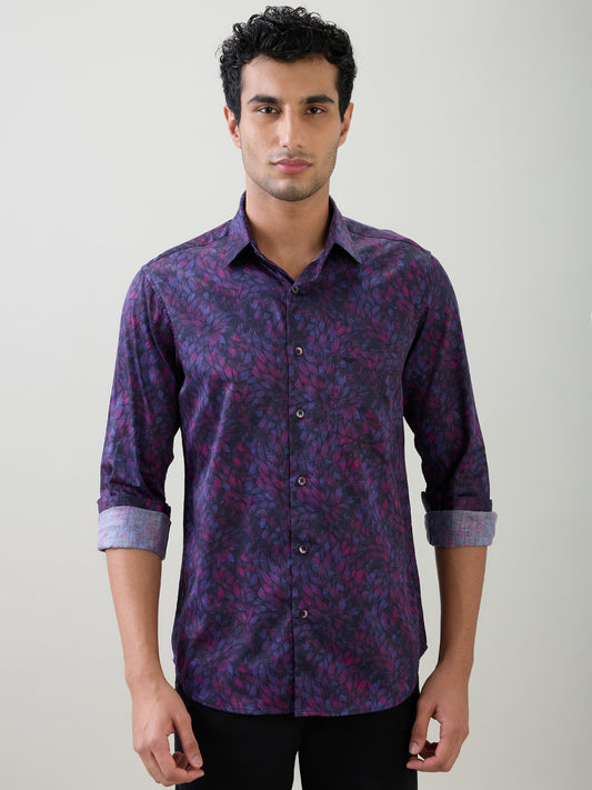 Colorplus Purple Casual Shirt 